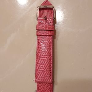 Michelle Pink Lizard watch strap